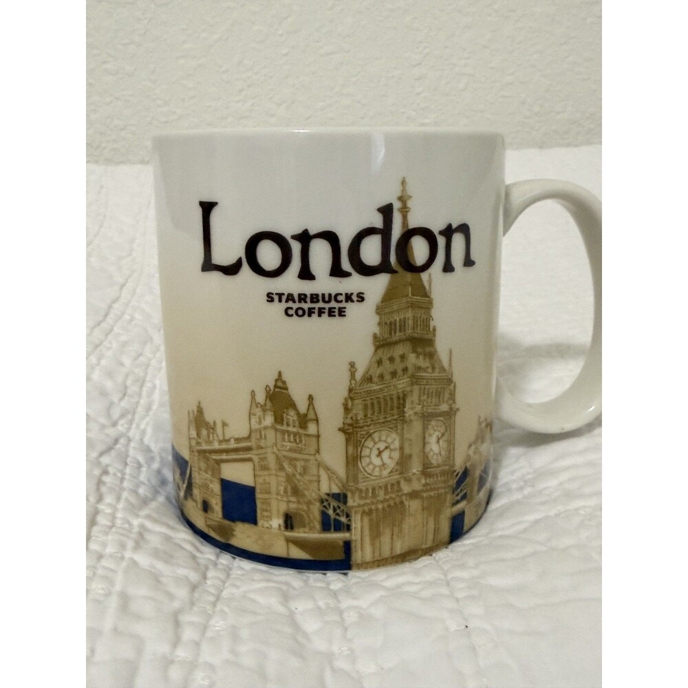 NEW Starbucks Coffee Mug Cup London Global Icon City Collector Series 16oz 2009